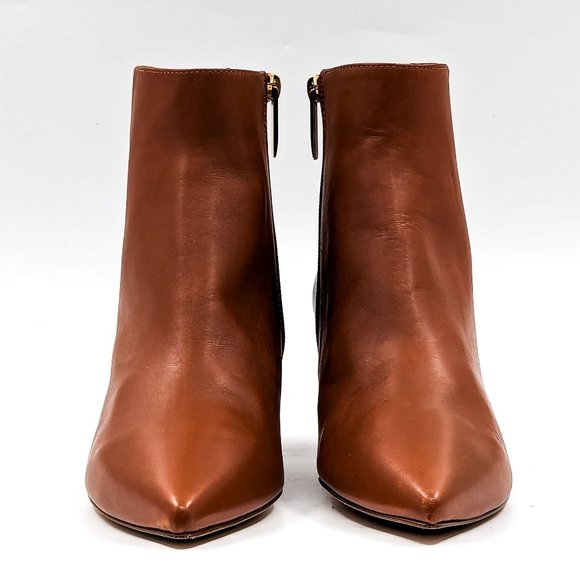 L'Agence Women Jeannie II Pointed Toe Brown Leather boots size 8US EUR 38.5 - Picture 2 of 11